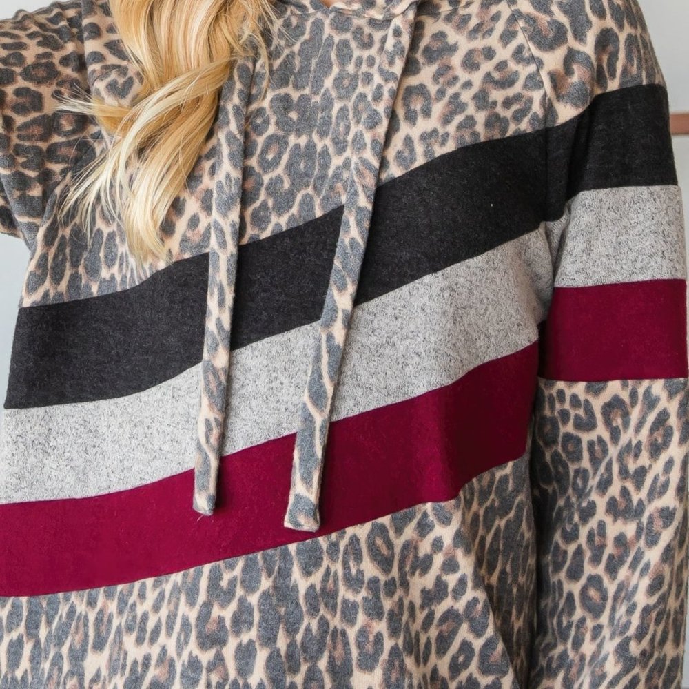 Animal Color Block Hoodie - Picture 3 of 7